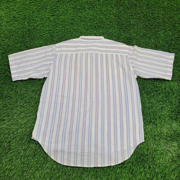 Vintage LEVIS Baggy Button Shirt Medium 23x31 Poplin - Picture 2 of 15